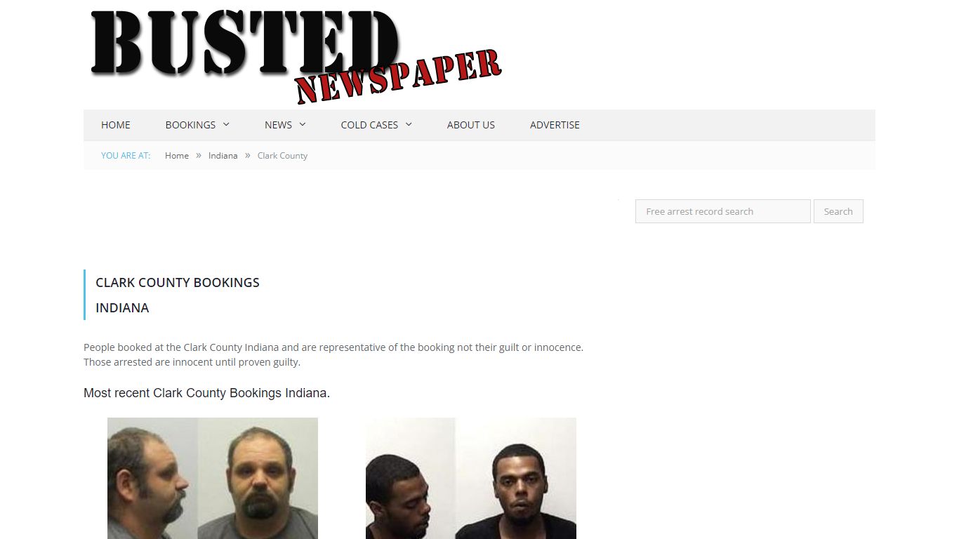 Clark County, IN Mugshots - BUSTEDNEWSPAPER.COM